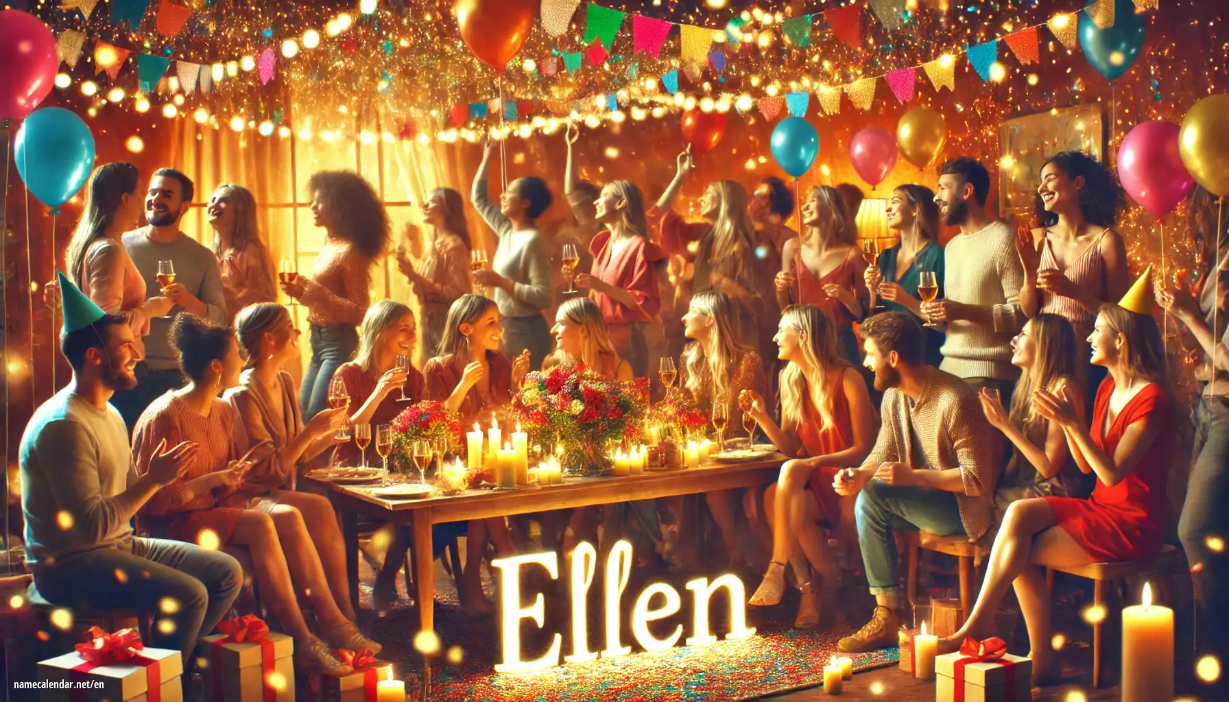 Celebration of name day and name - Ellen