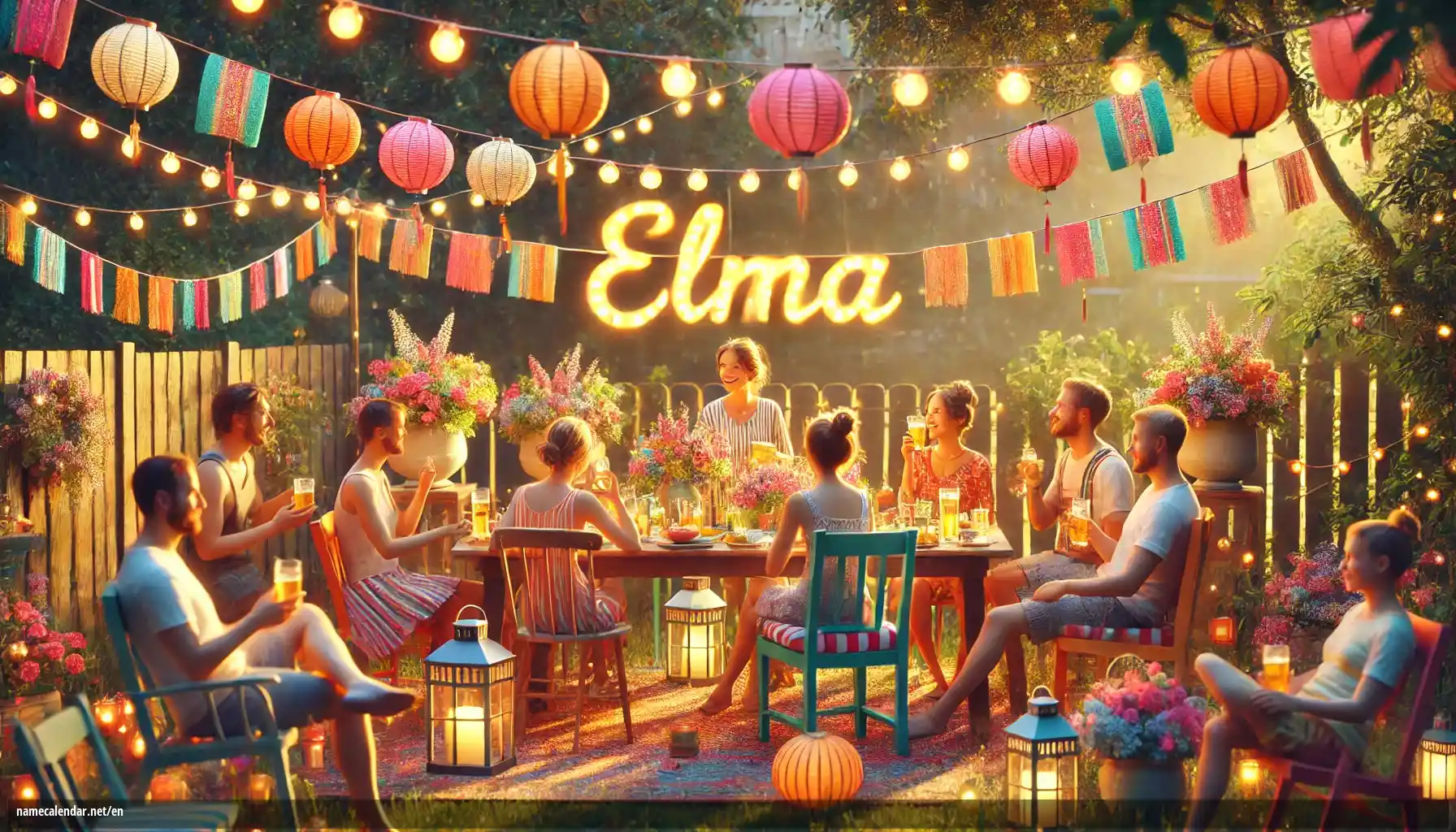 Celebration of name day and name - Elma