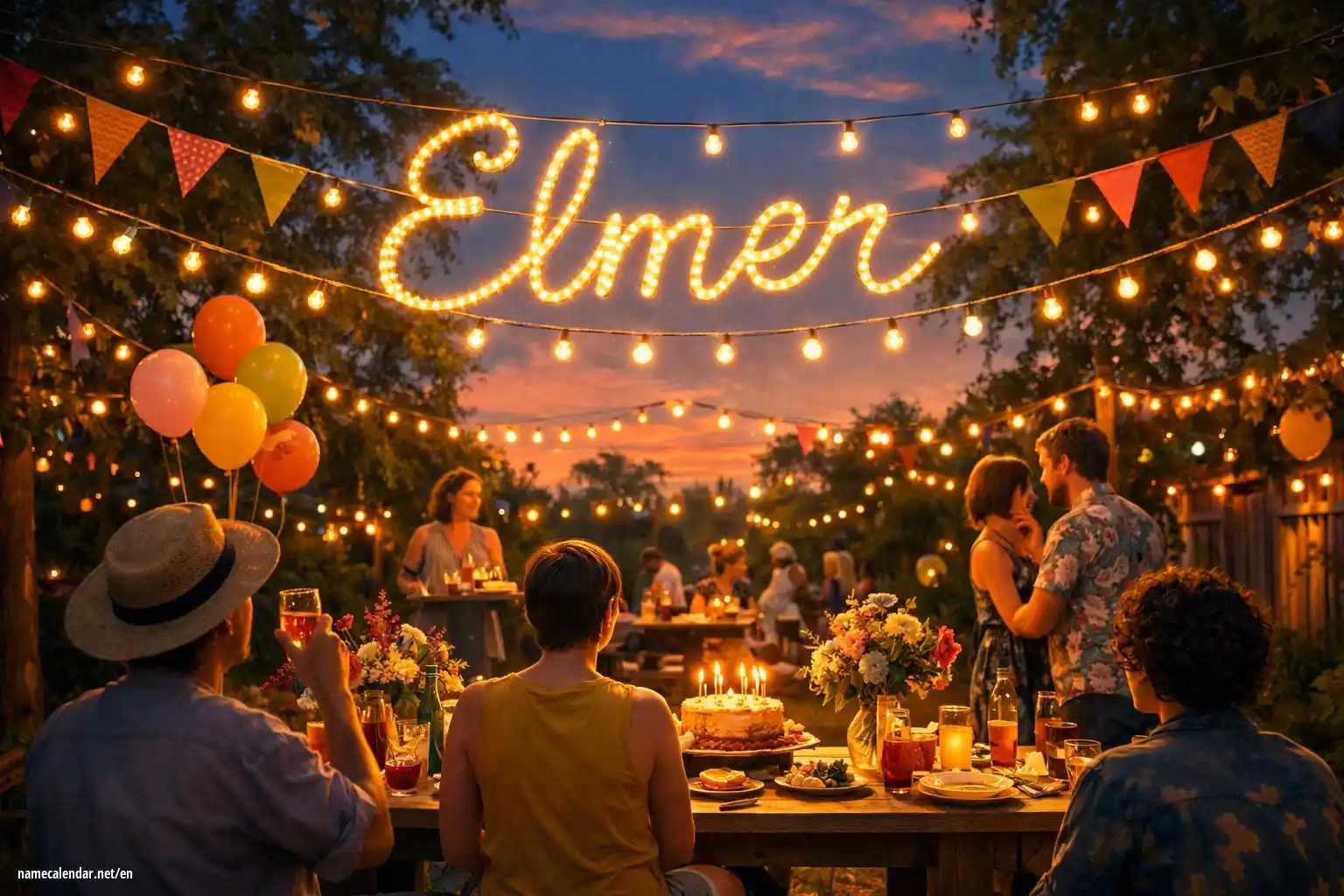 Celebration of name day and name - Elmer