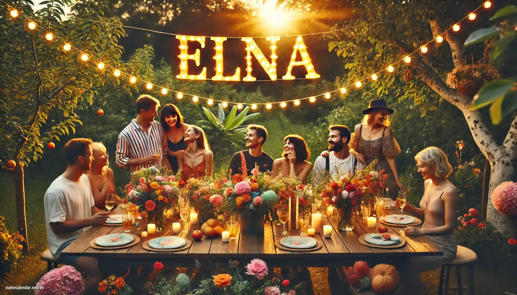 Celebration of name day and name - Elna
