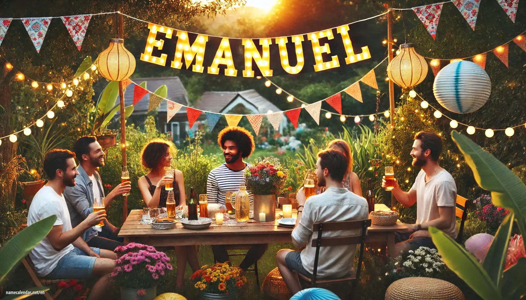 Celebration of name day and name - Emanuel