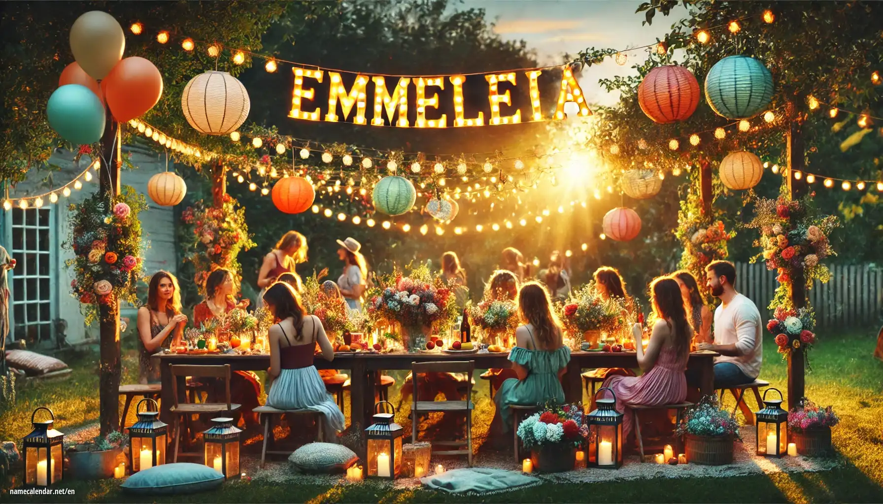 Celebration of name day and name - Emmeleia