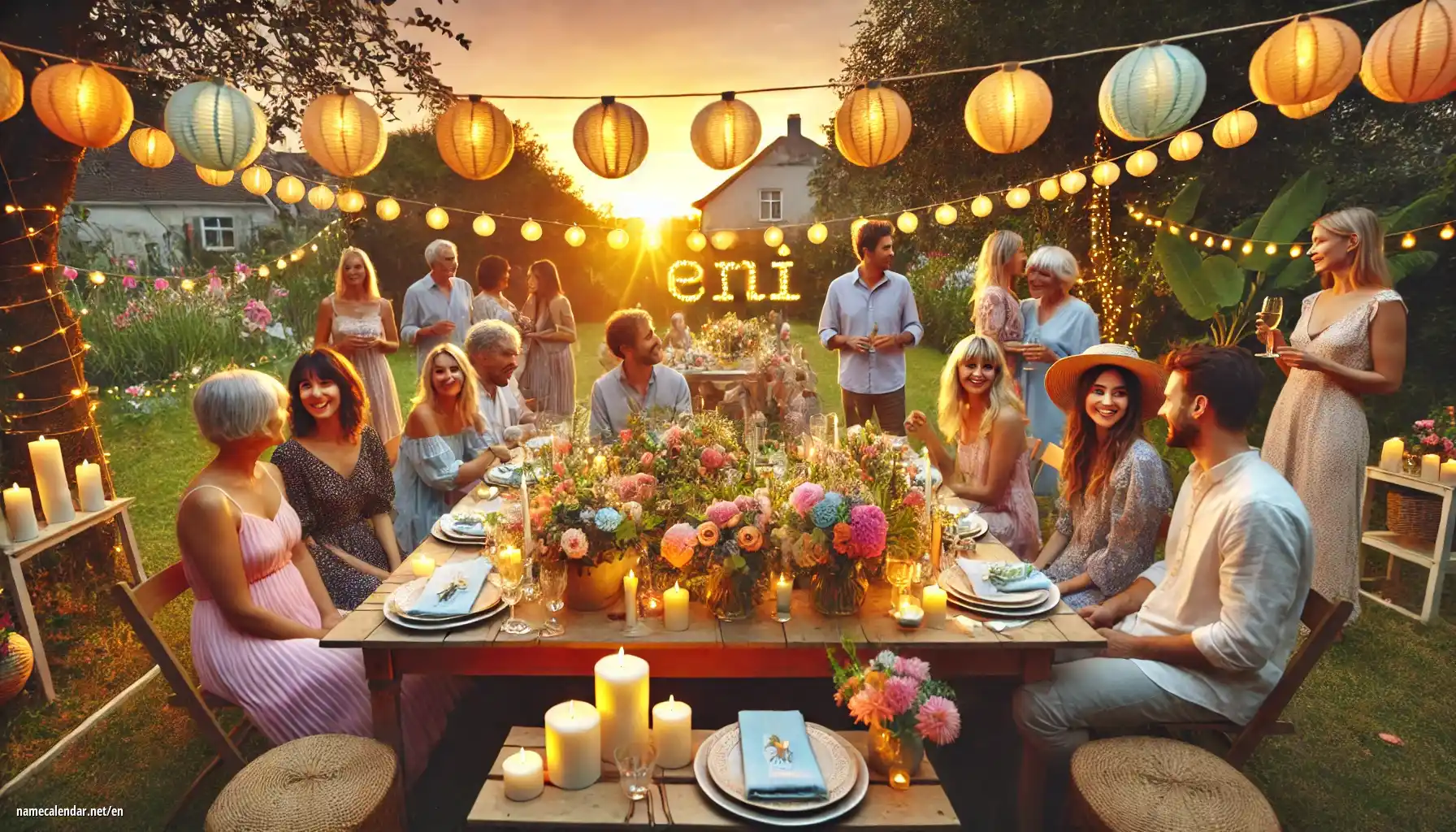 Celebration of name day and name - Eni