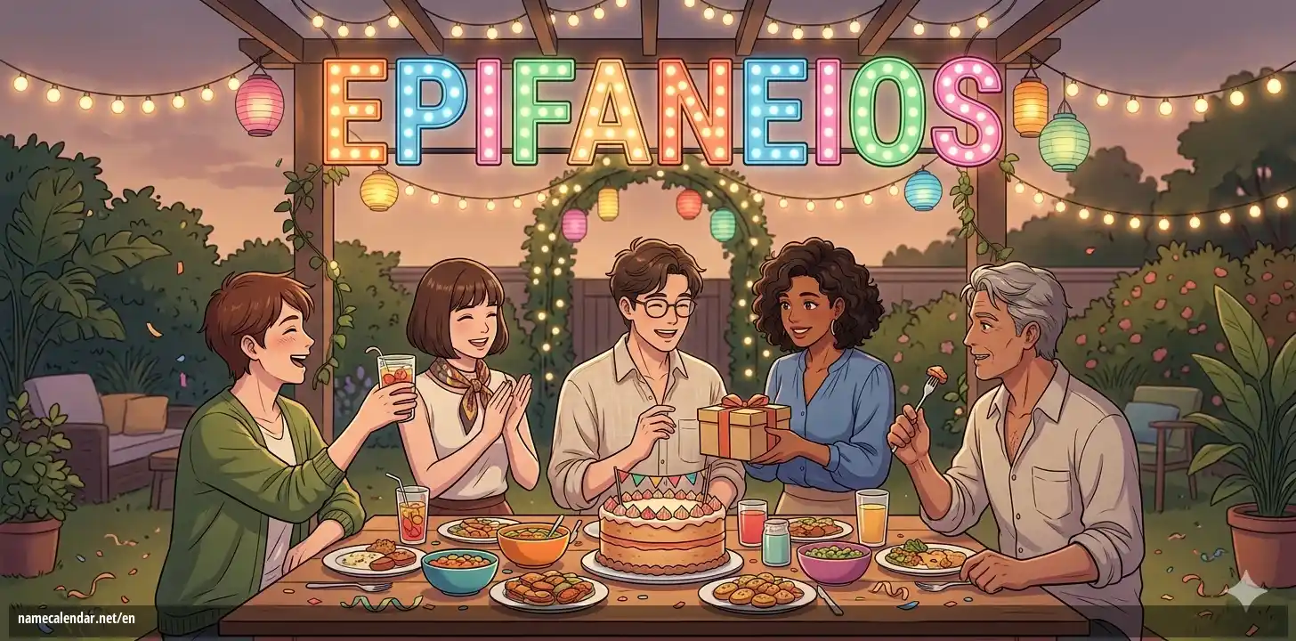 Celebration of name day and name - Epifaneios