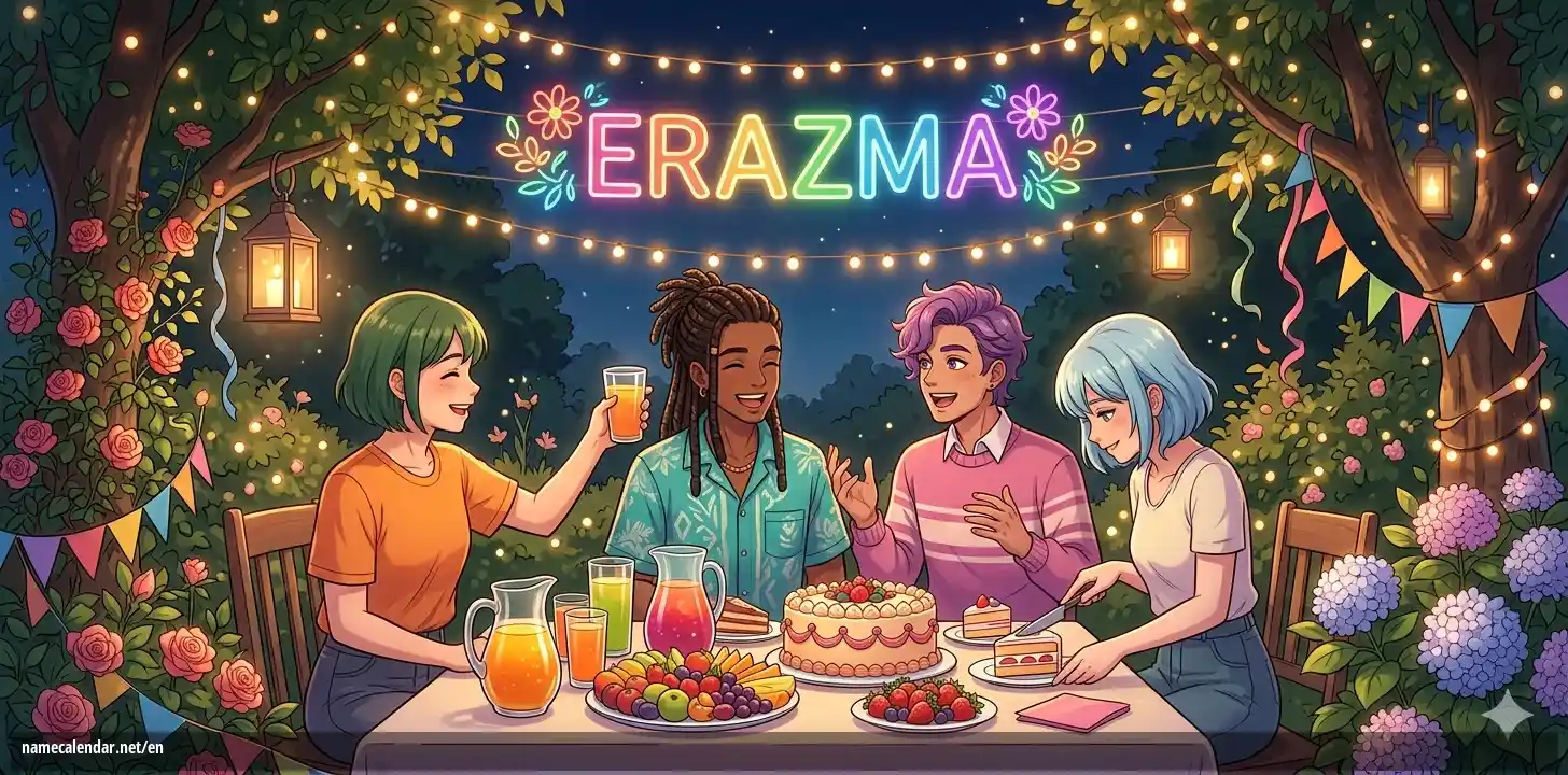 Celebration of name day and name - Erazma