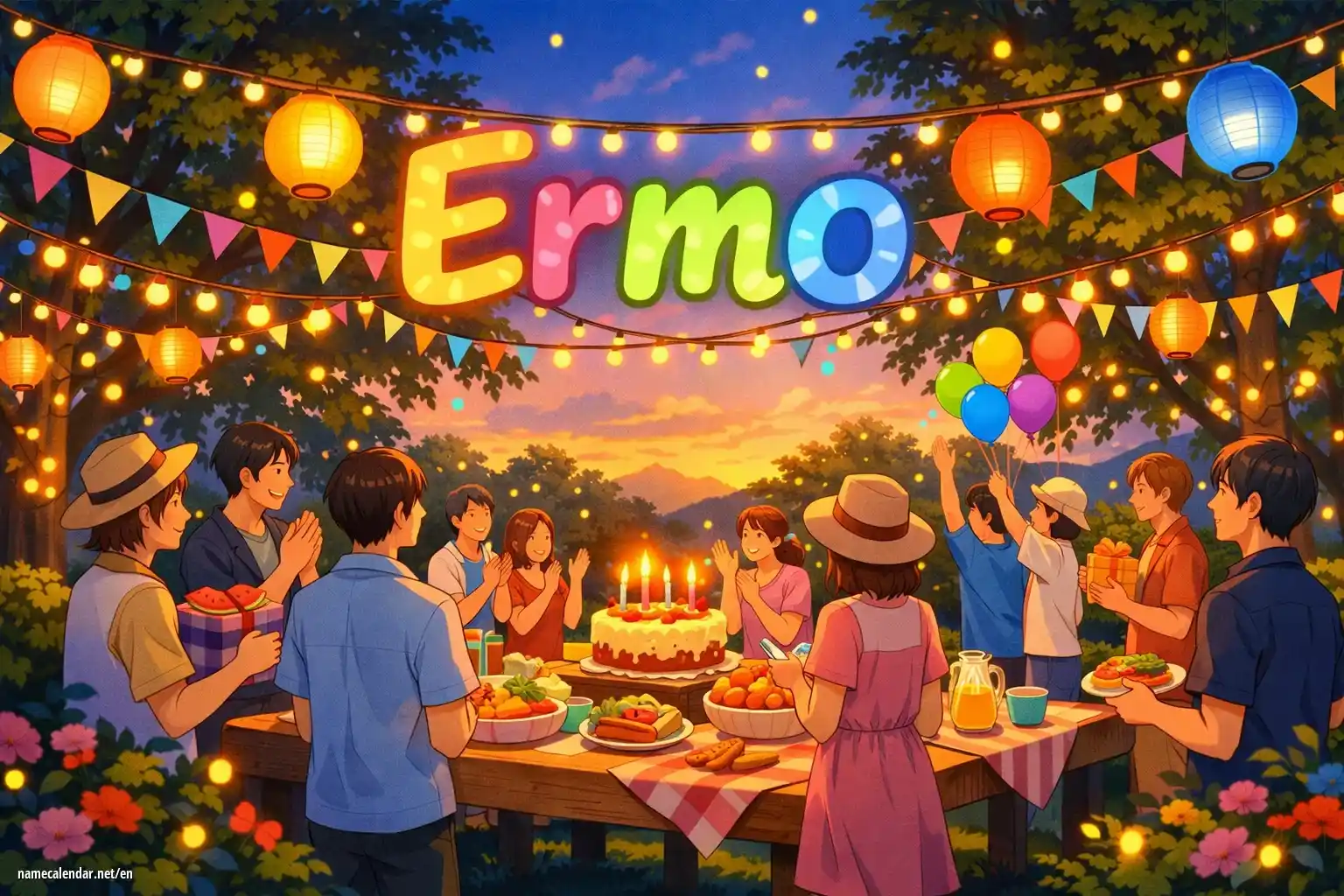 Celebration of name day and name - Ermo