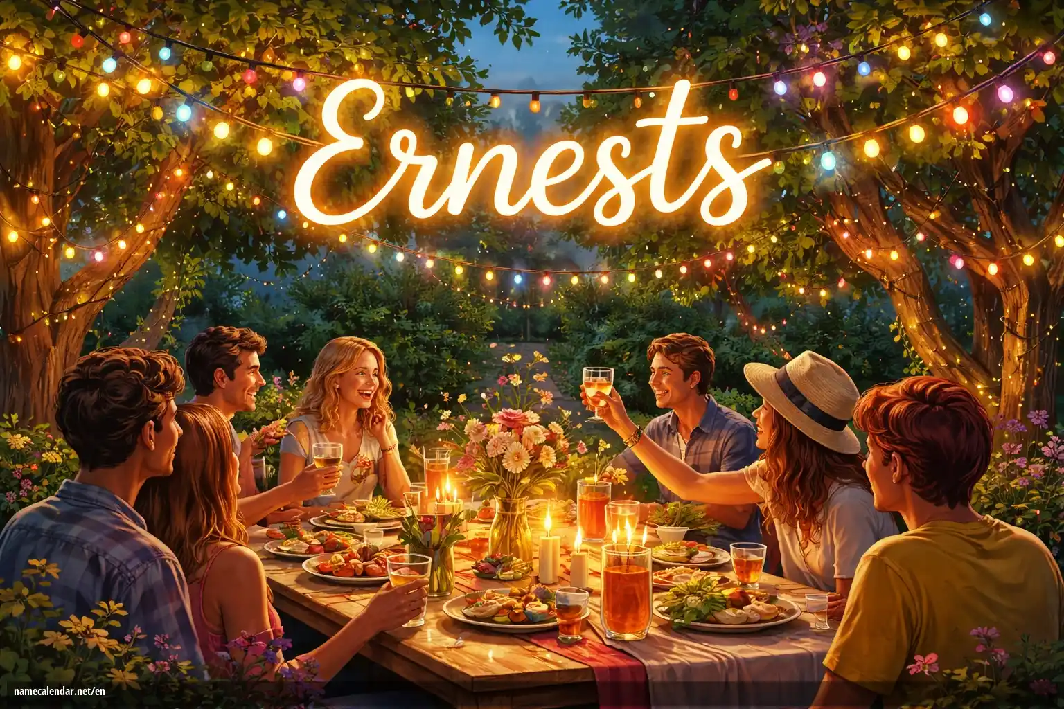 Celebration of name day and name - Ernests