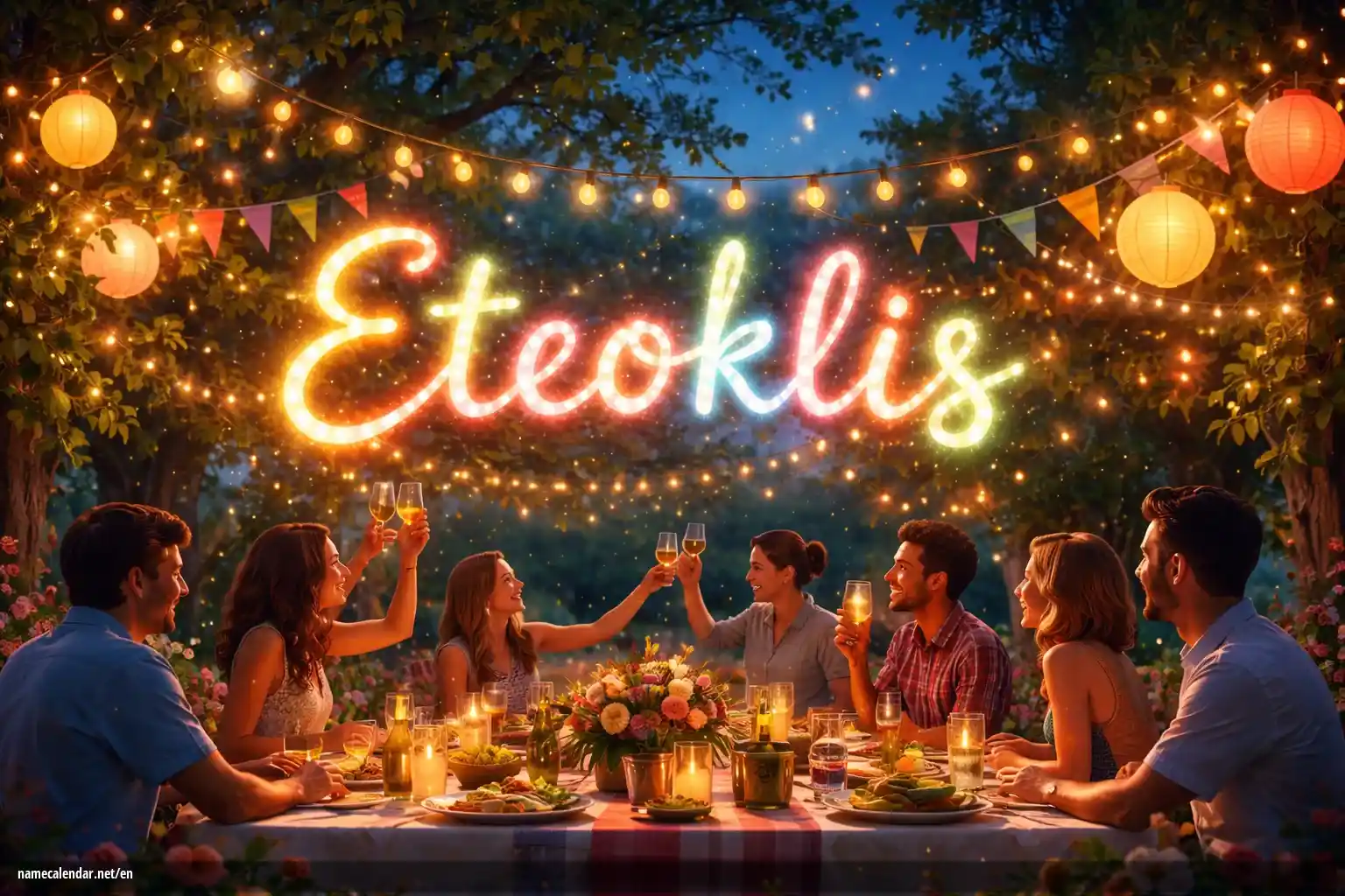Celebration of name day and name - Eteoklis