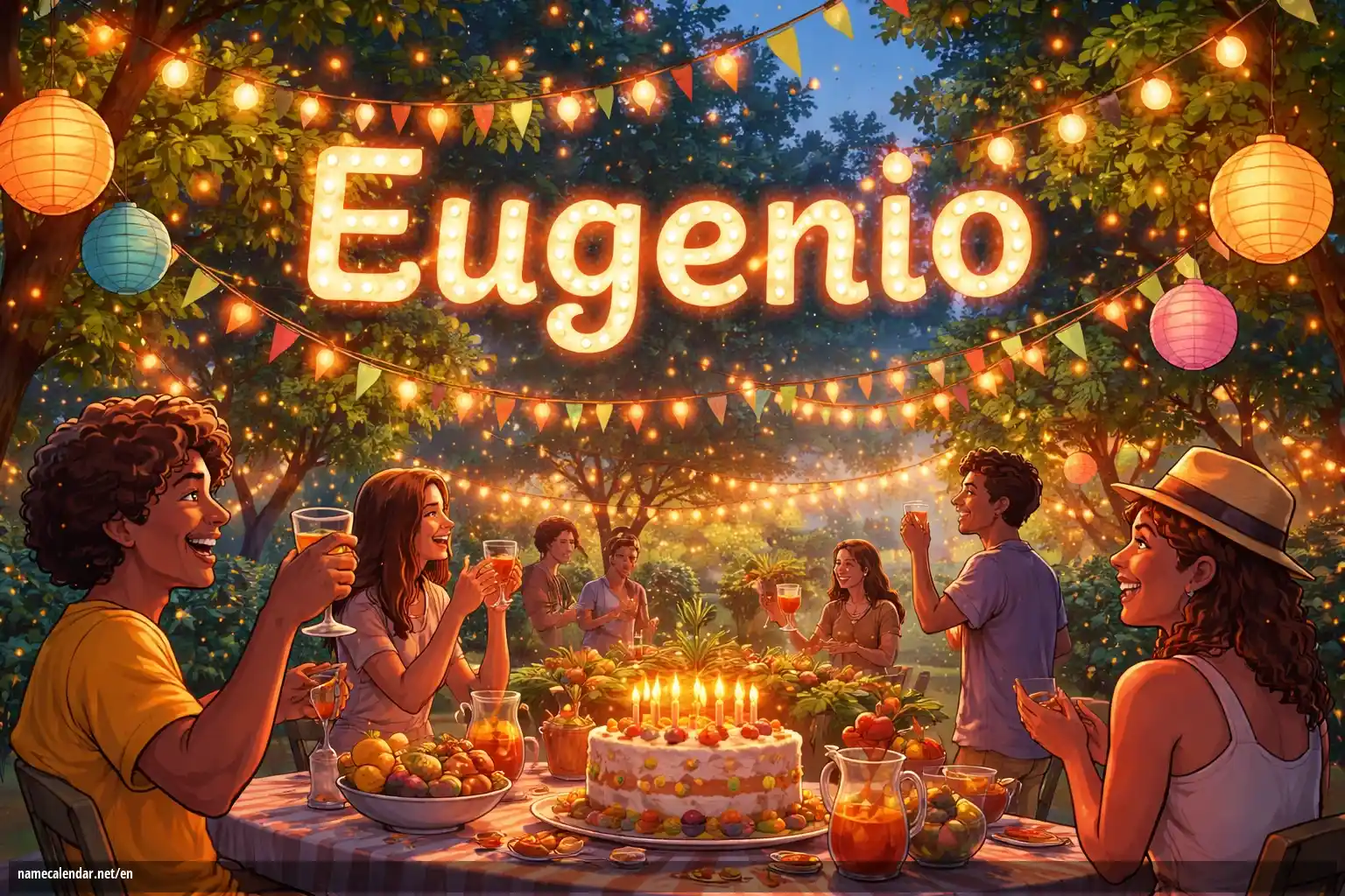 Celebration of name day and name - Eugenio