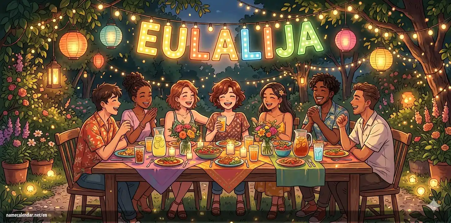 Celebration of name day and name - Eulalija