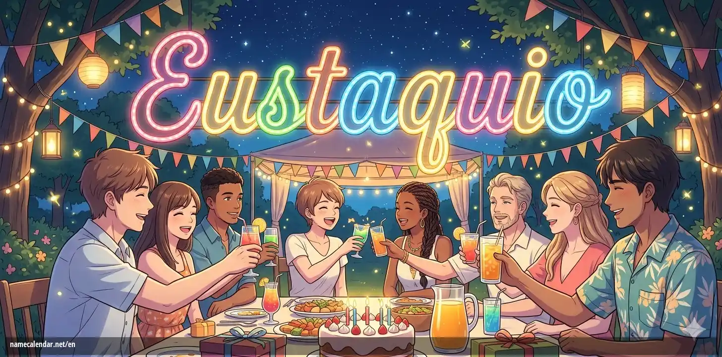 Celebration of name day and name - Eustaquio