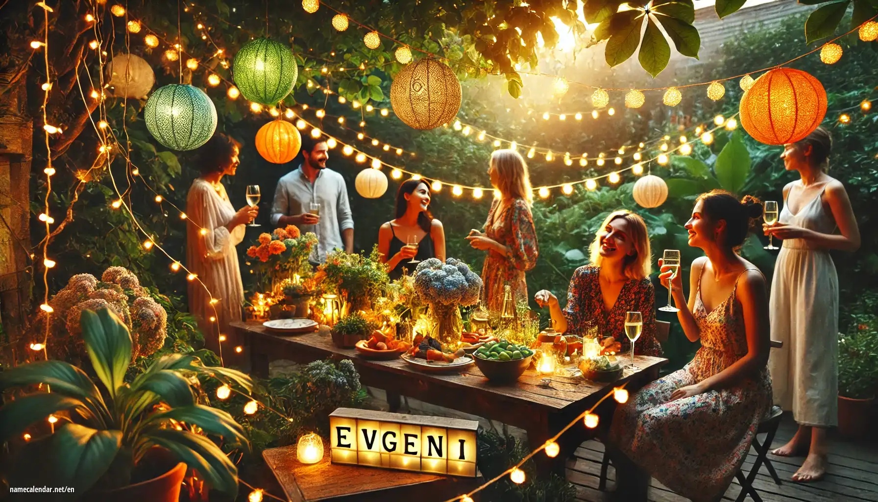 Celebration of name day and name - Evgeni