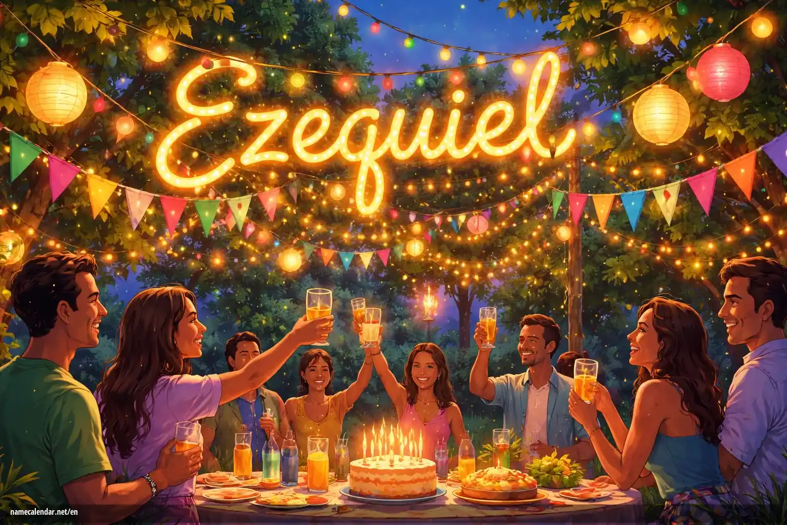 Celebration of name day and name - Ezequiel