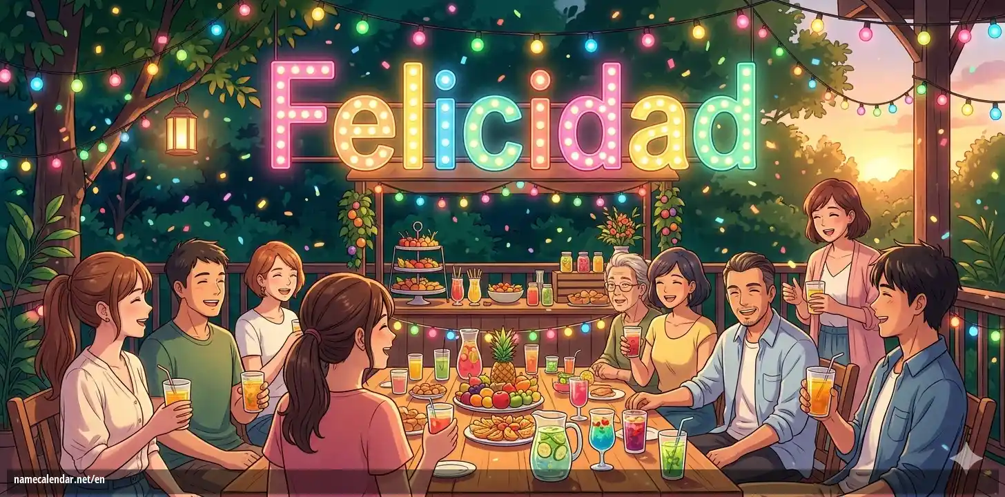 Celebration of name day and name - Felicidad