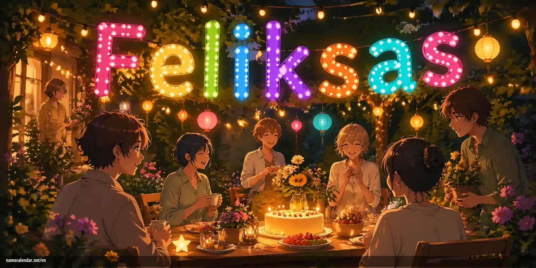 Celebration of name day and name - Feliksas