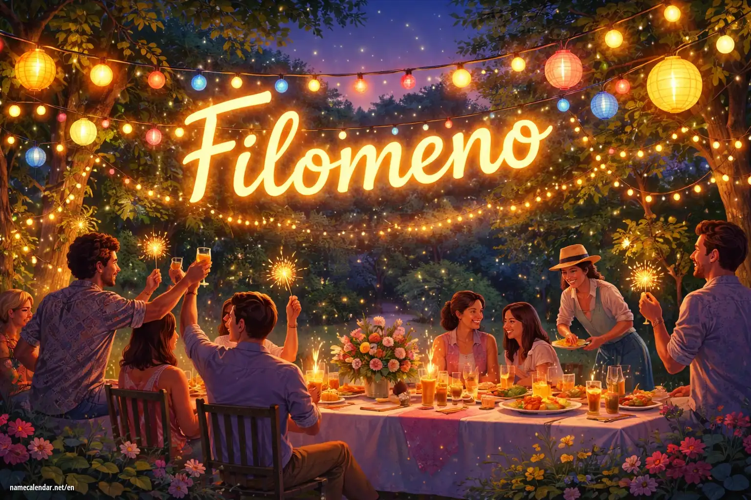 Celebration of name day and name - Filomeno