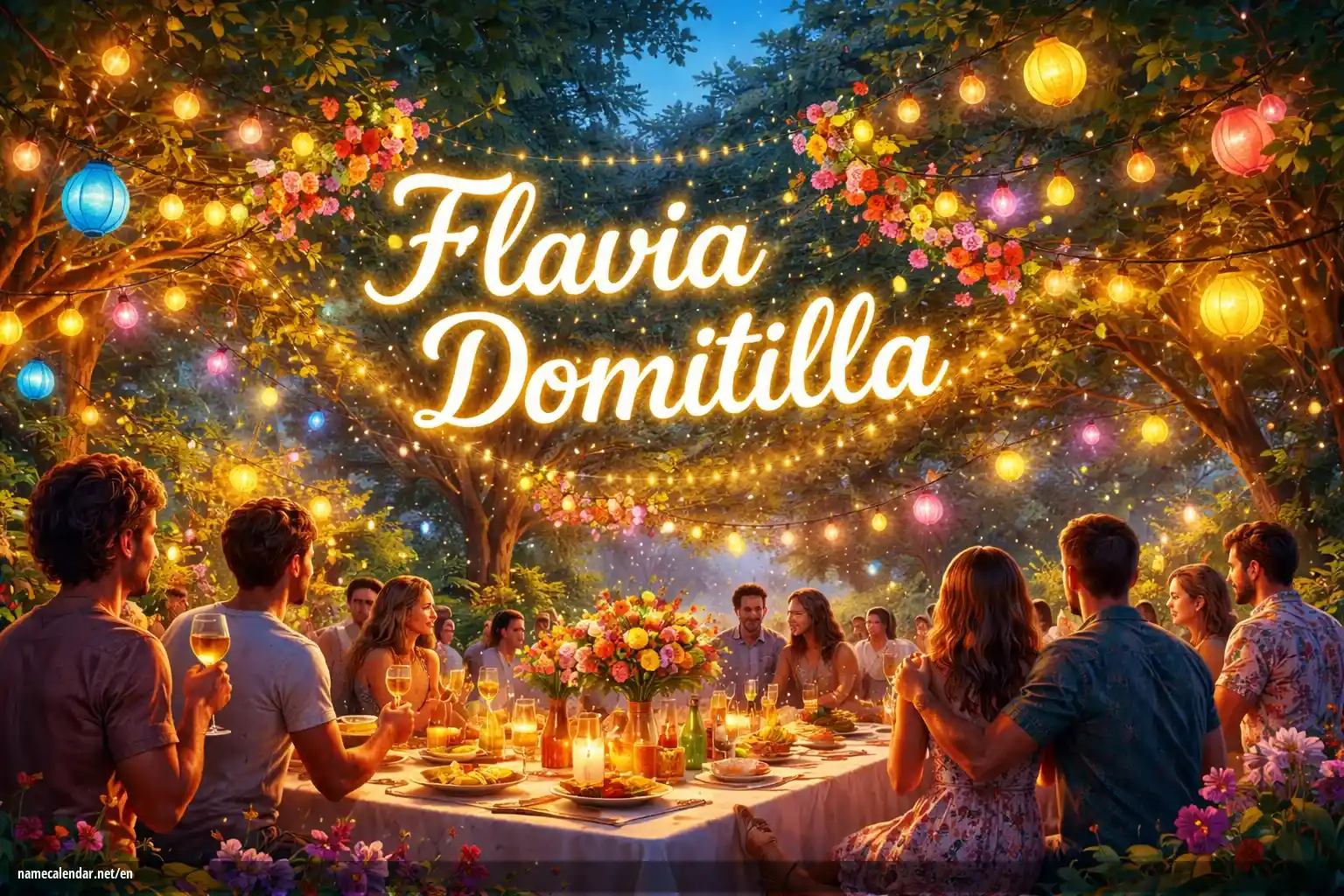Celebration of name day and name - Flavia Domitilla