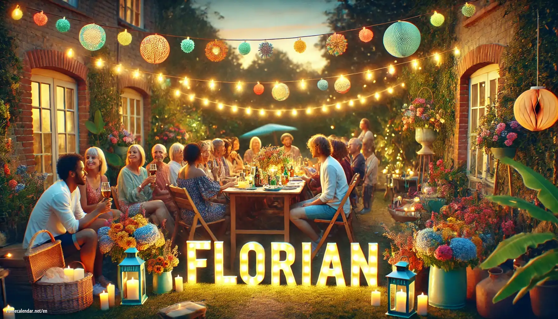 Celebration of name day and name - Florián