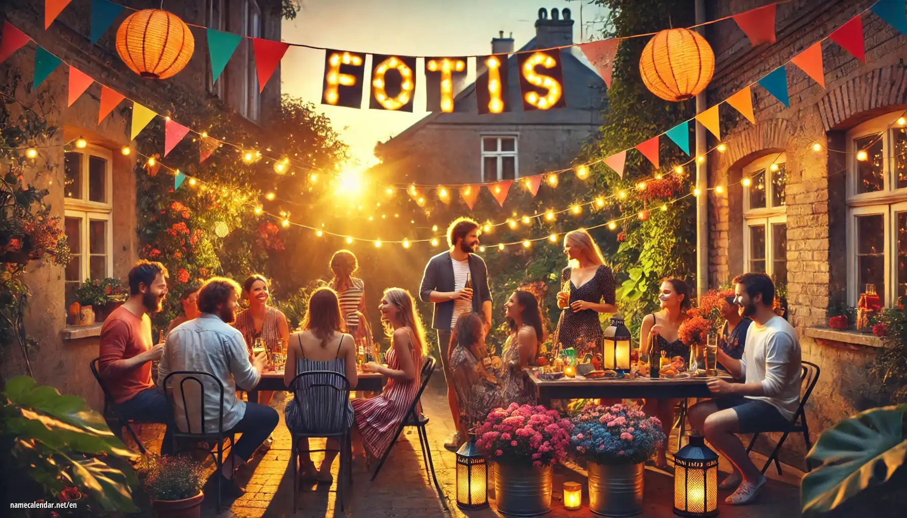 Celebration of name day and name - Fotis