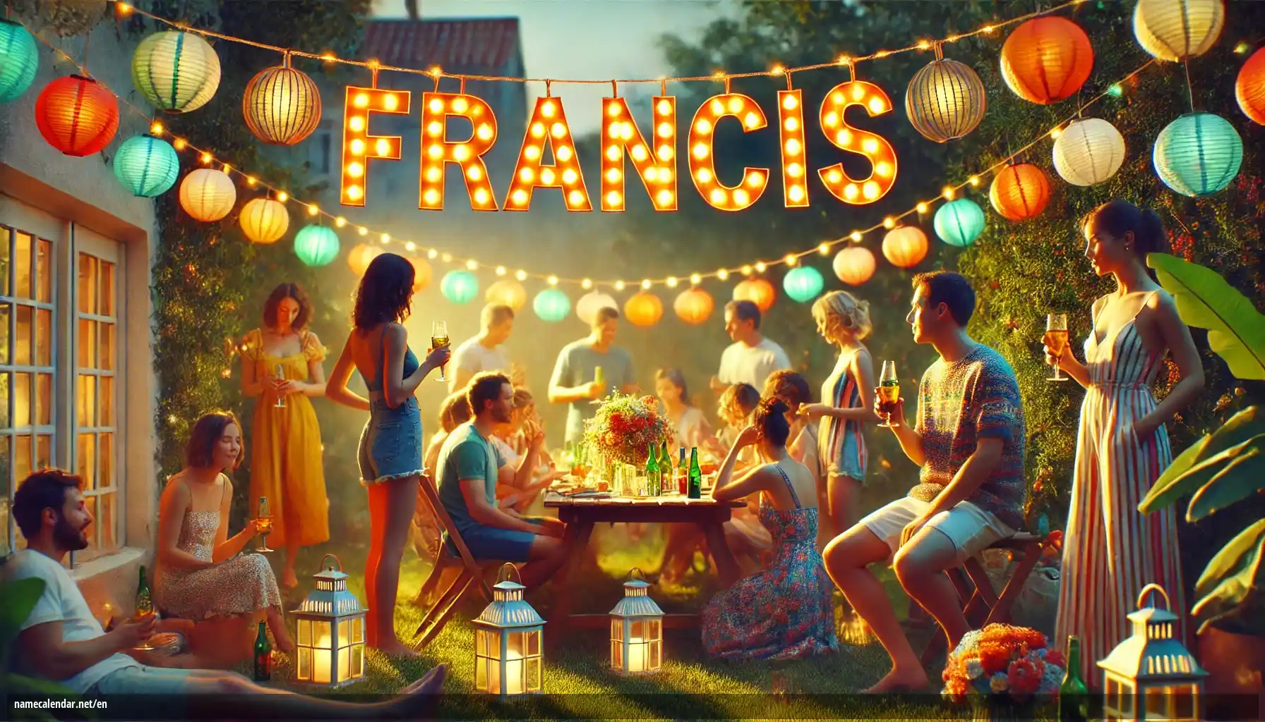 Celebration of name day and name - Francis
