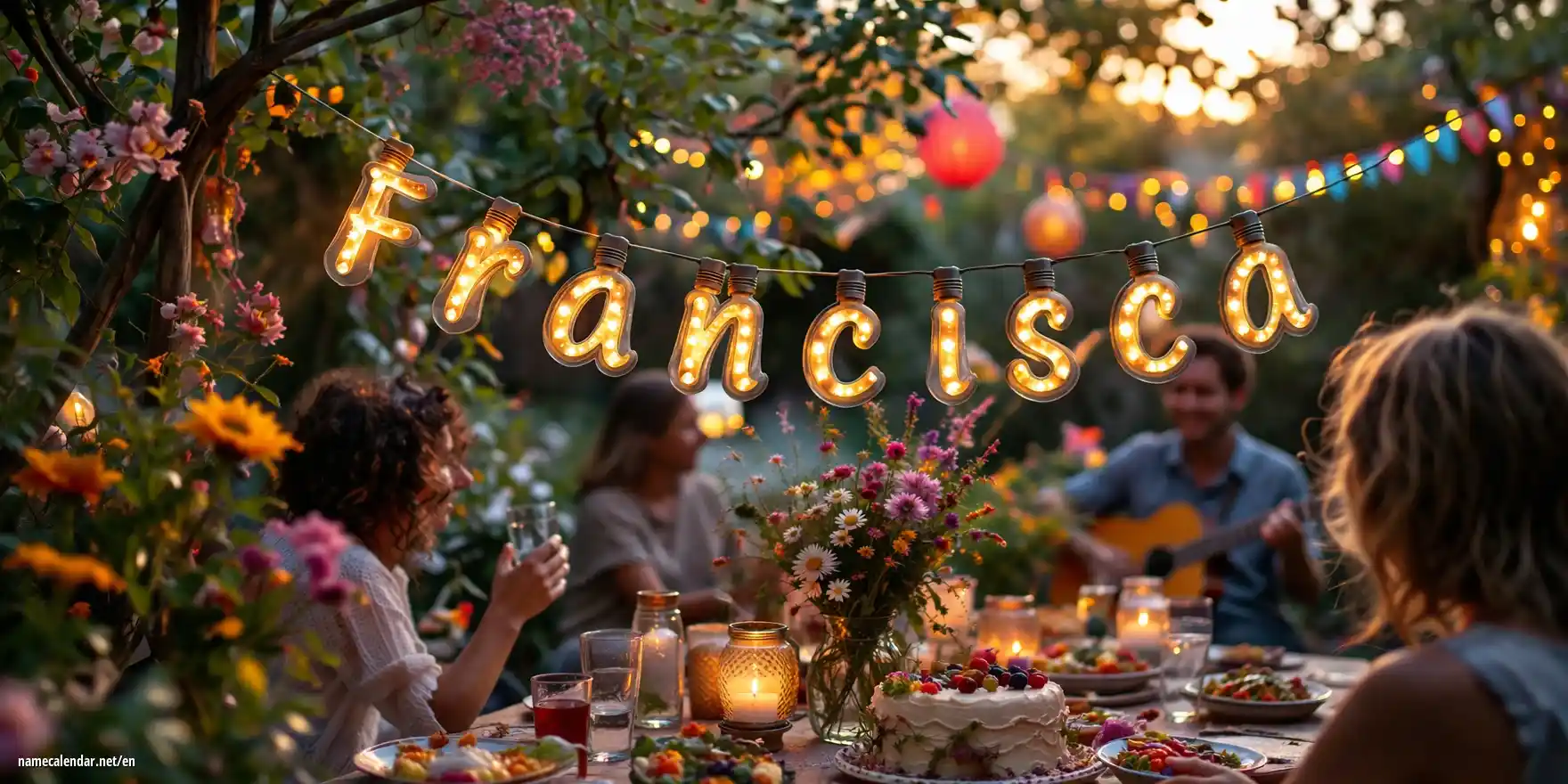 Celebration of name day and name - Francisca
