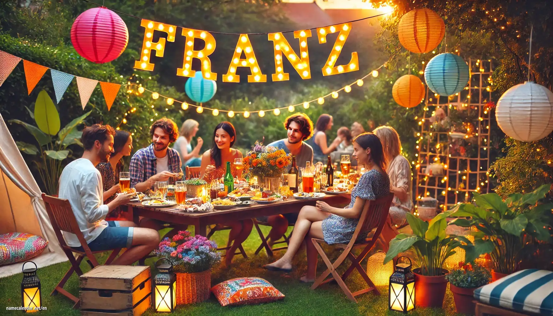 Celebration of name day and name - Franz