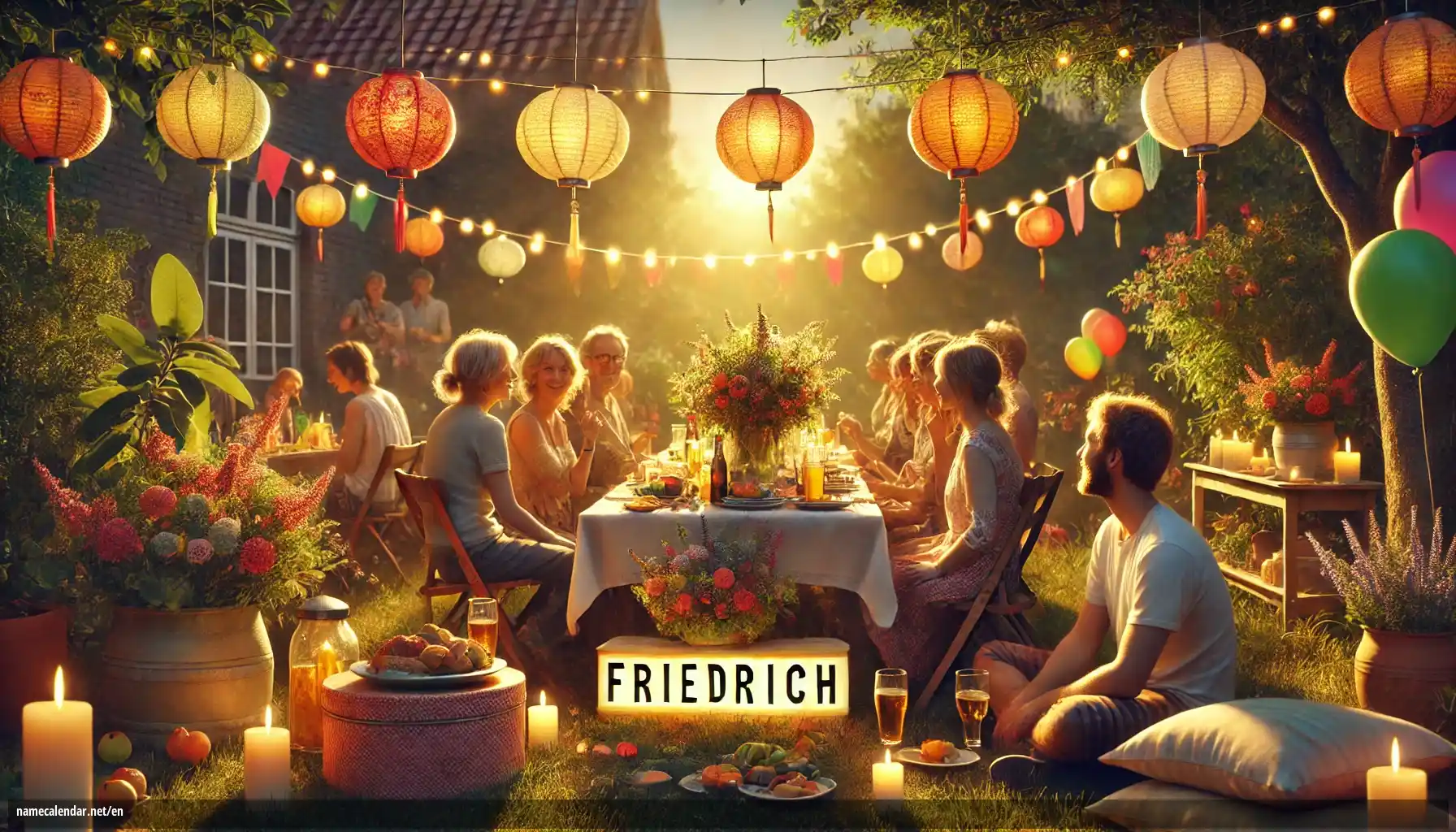 Celebration of name day and name - Friedrich