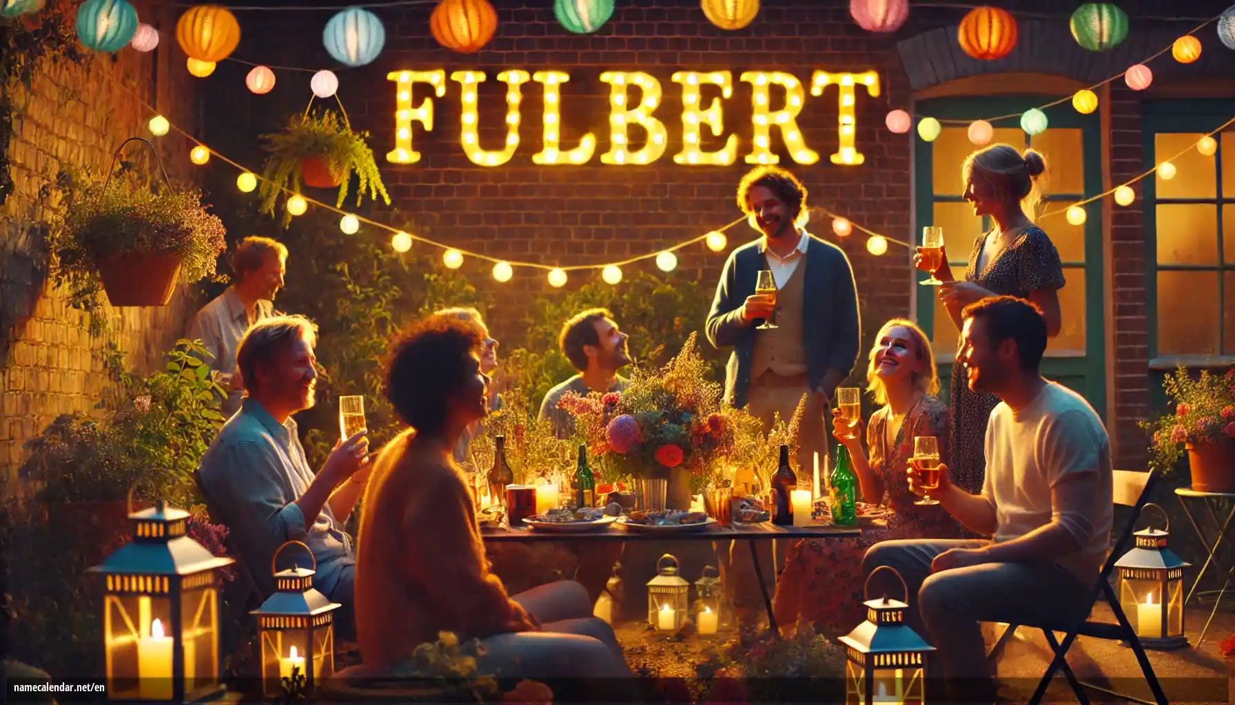 Celebration of name day and name - Fulbert
