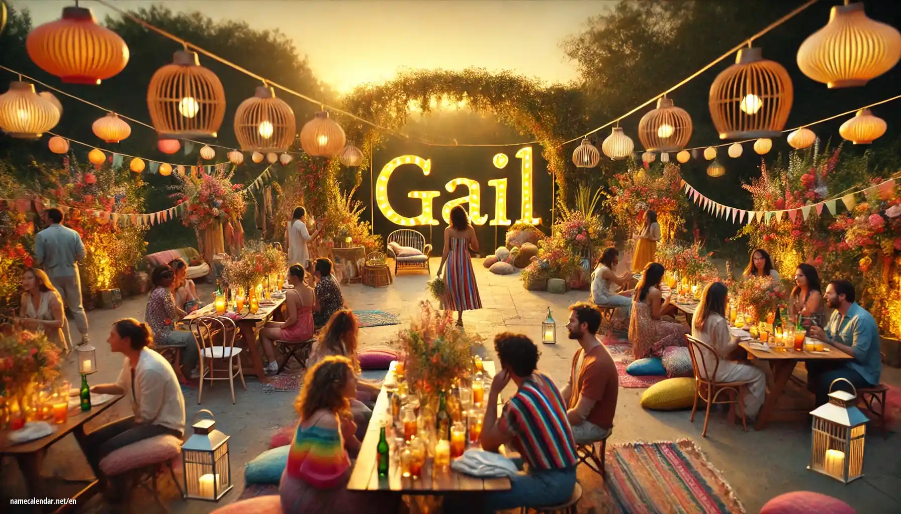 Celebration of name day and name - Gail