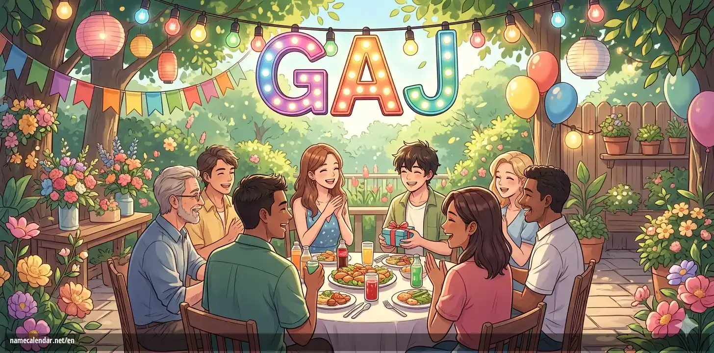 Celebration of name day and name - Gaj