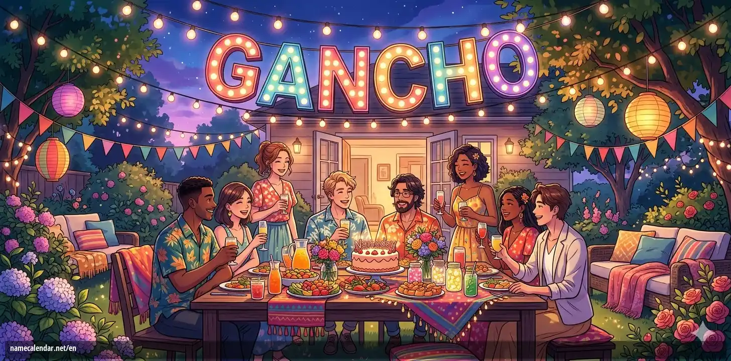 Celebration of name day and name - Gancho