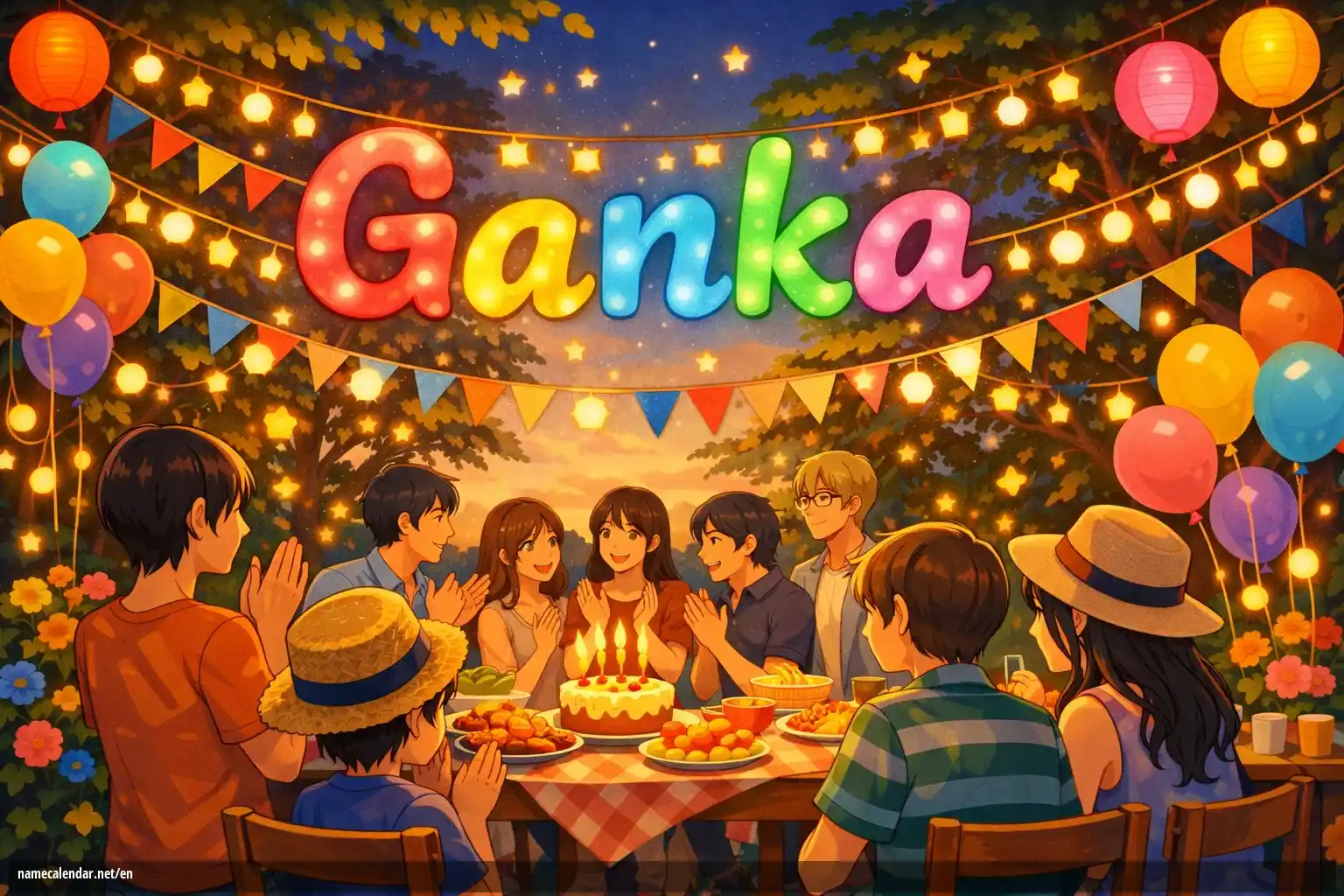 Celebration of name day and name - Ganka
