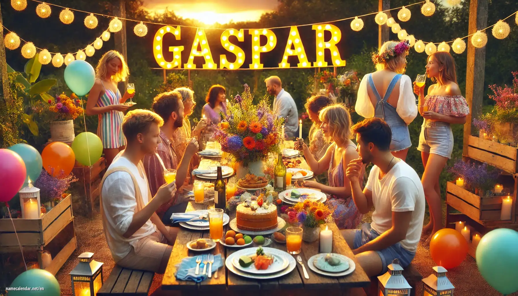Celebration of name day and name - Gaspar