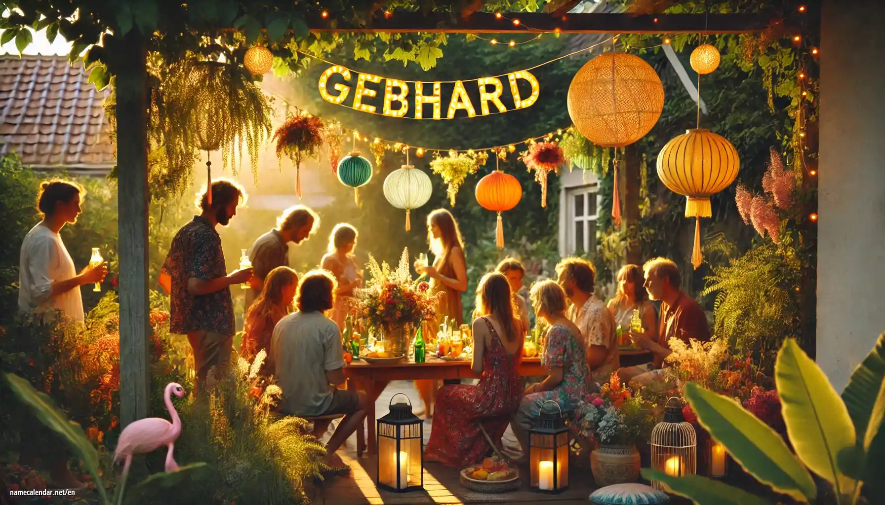 Celebration of name day and name - Gebhard