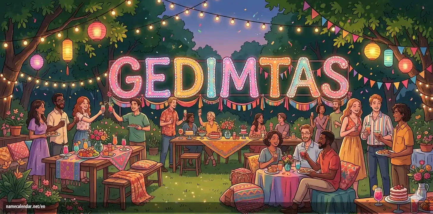 Celebration of name day and name - Gedimtas