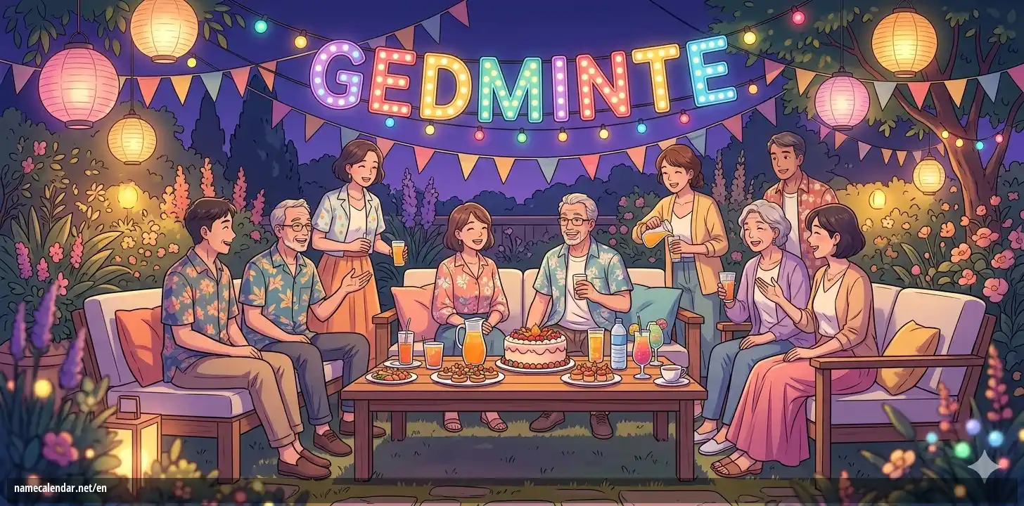 Celebration of name day and name - Gedminte