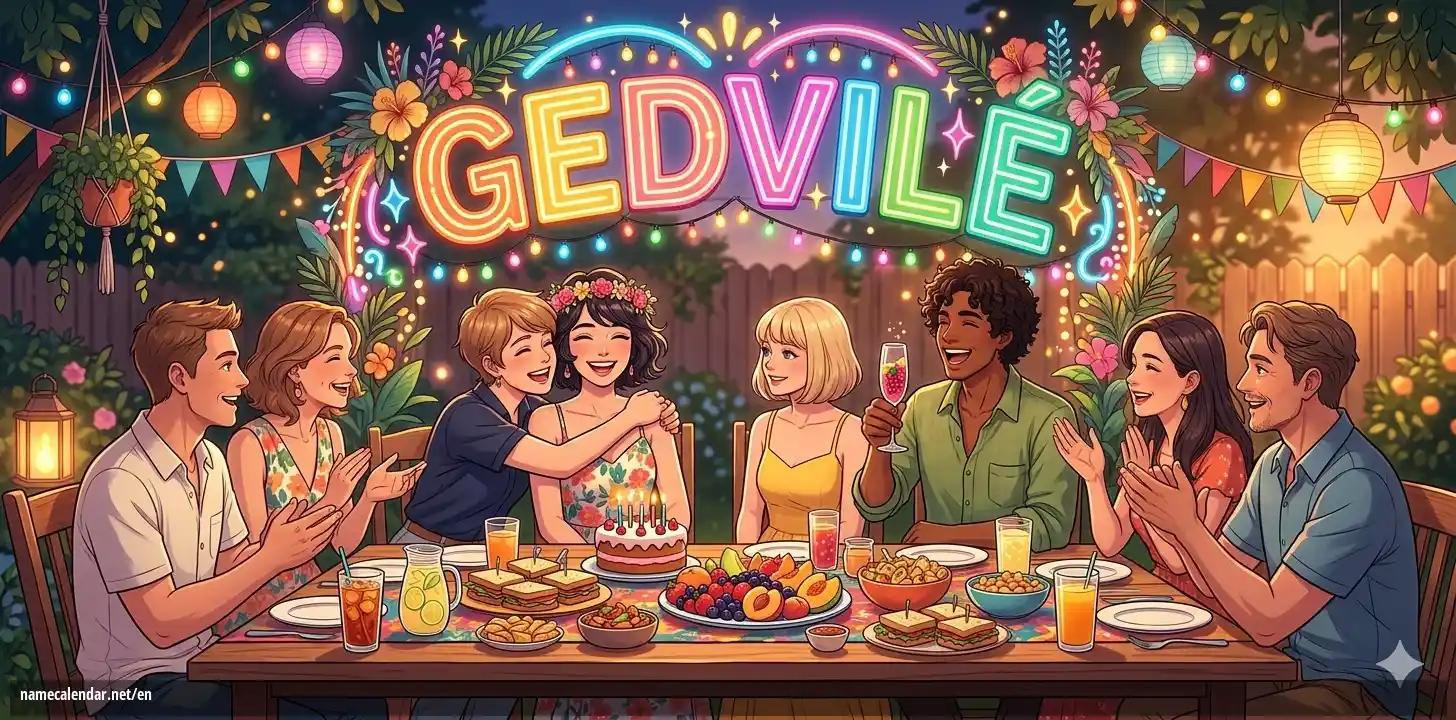 Celebration of name day and name - Gedvile