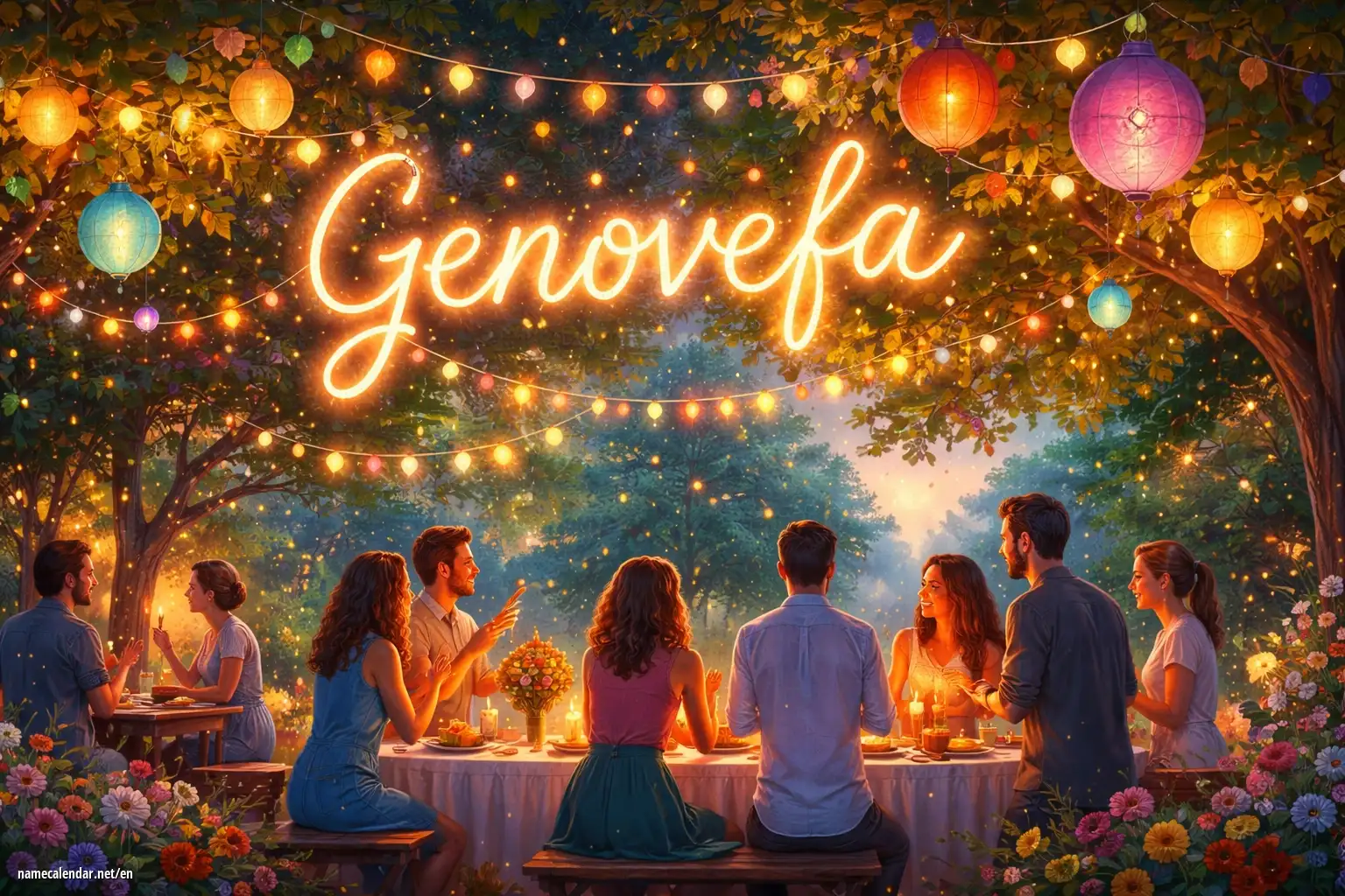 Celebration of name day and name - Genovefa