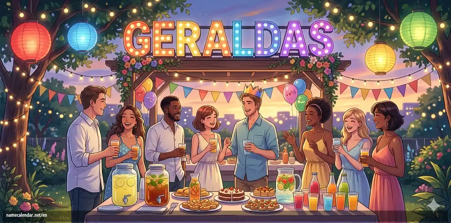 Celebration of name day and name - Geraldas