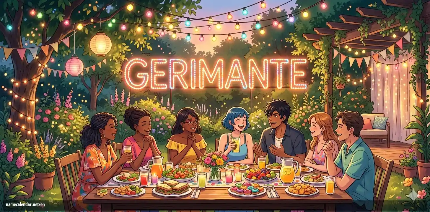 Celebration of name day and name - Gerimante
