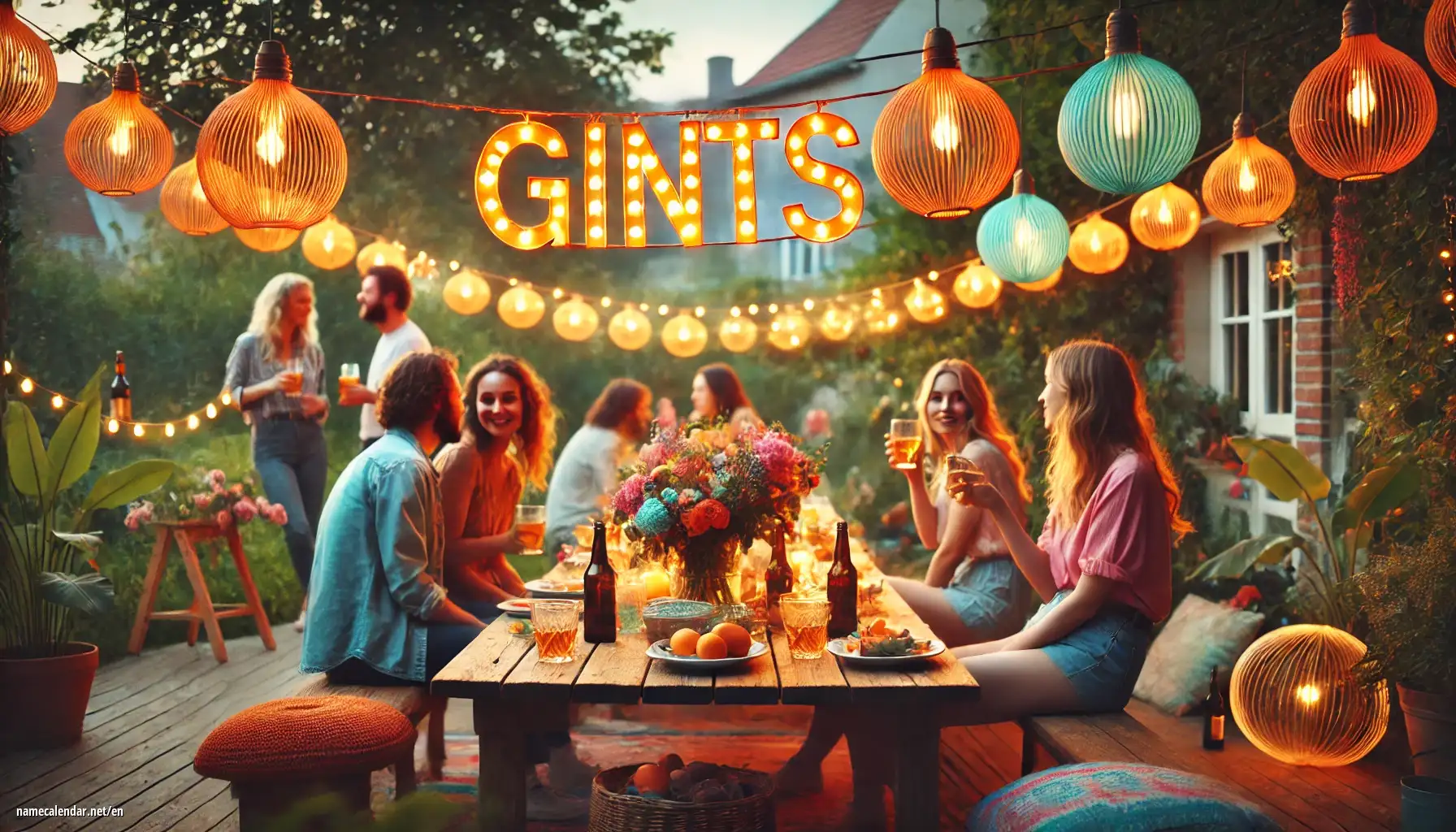 Celebration of name day and name - Gints