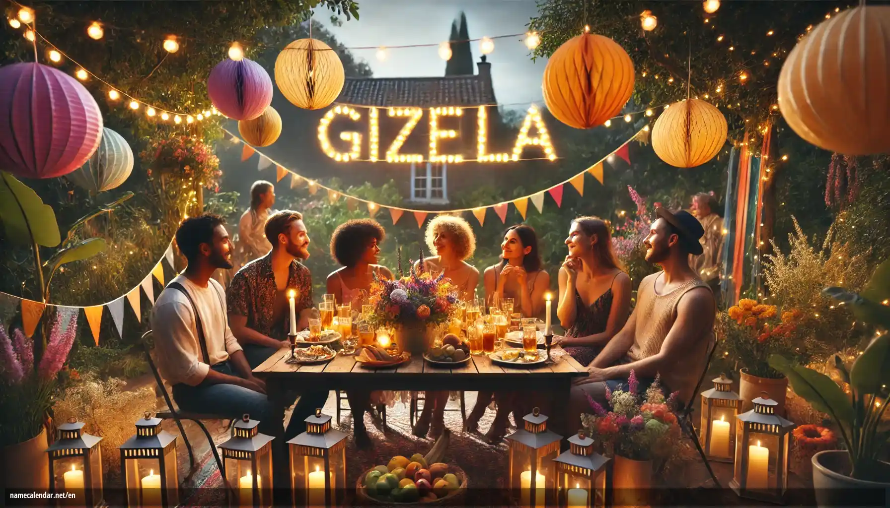 Celebration of name day and name - Gizela