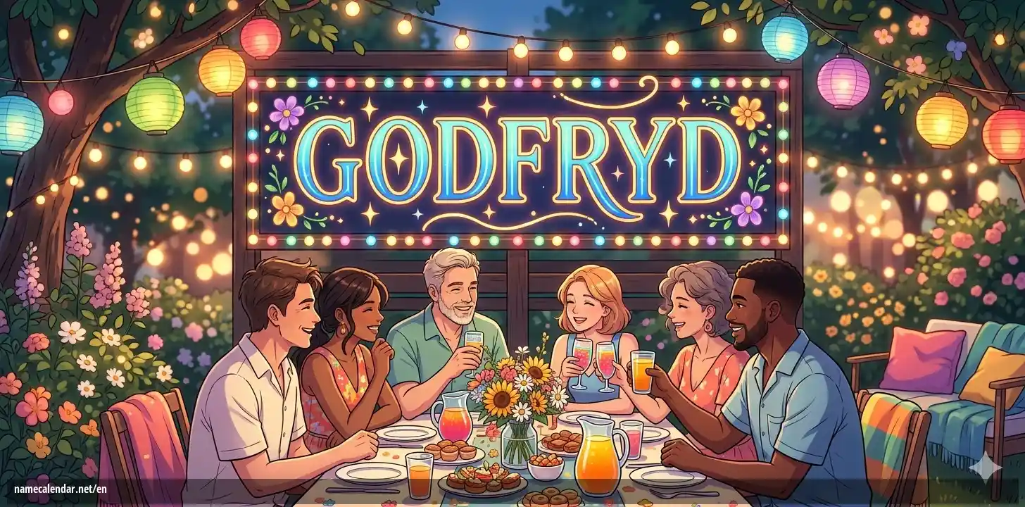 Celebration of name day and name - Godfryd