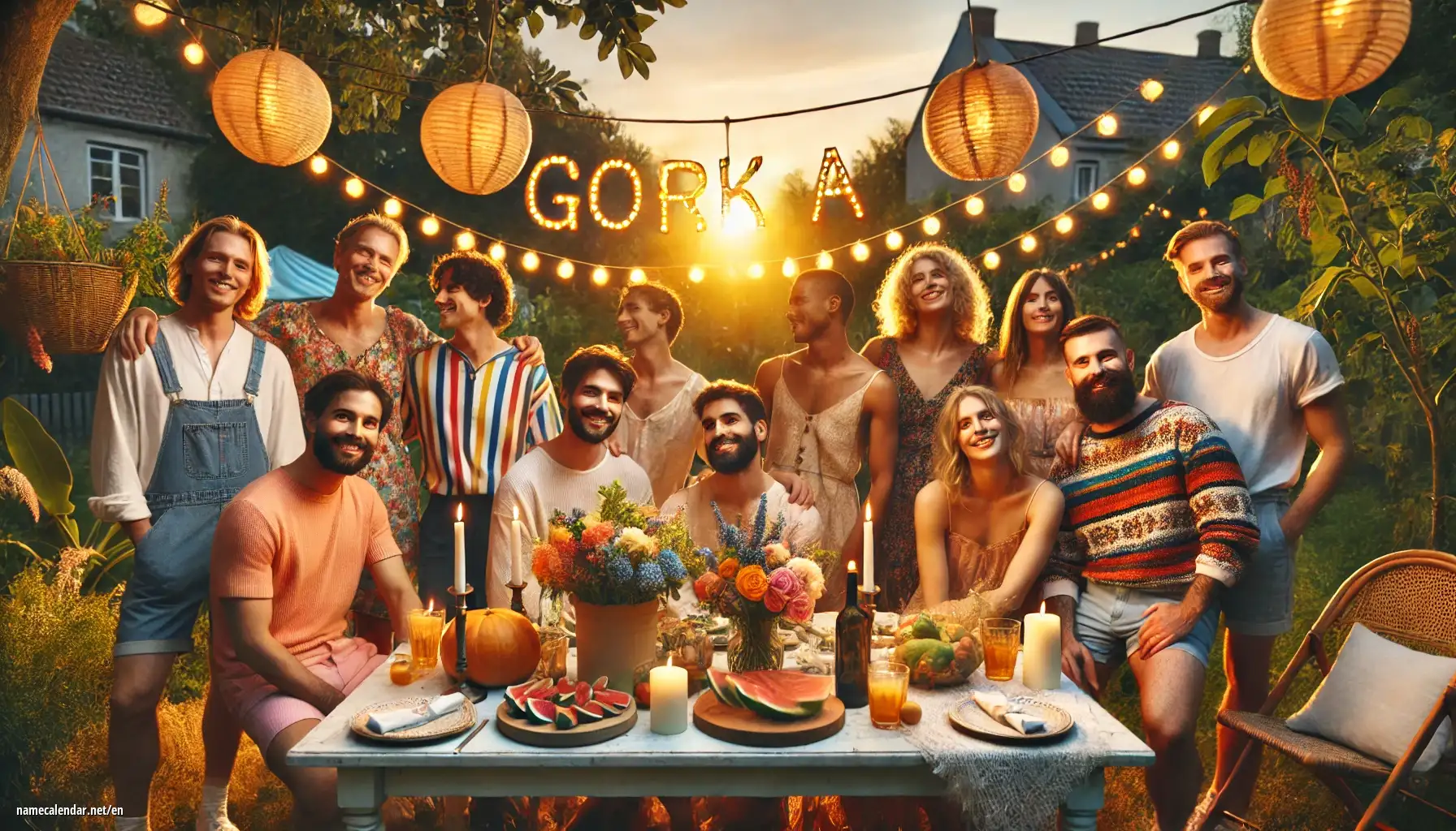 Celebration of name day and name - Gorka