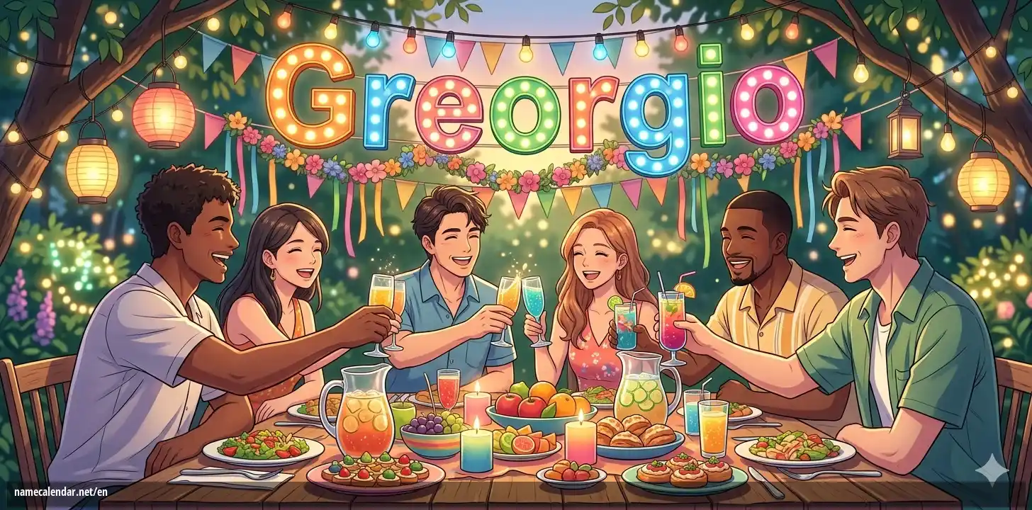 Celebration of name day and name - Greorgio