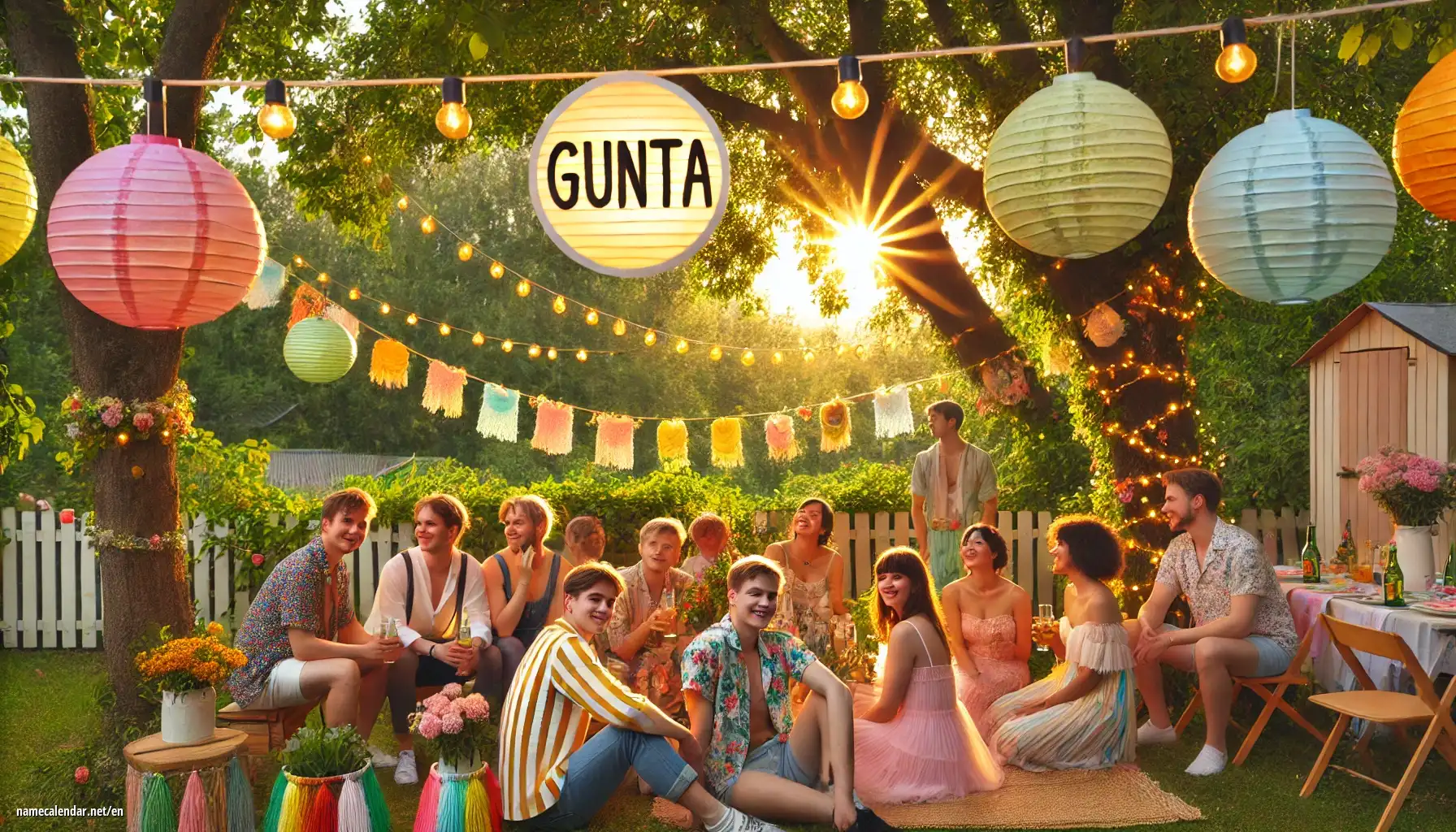 Celebration of name day and name - Gunta