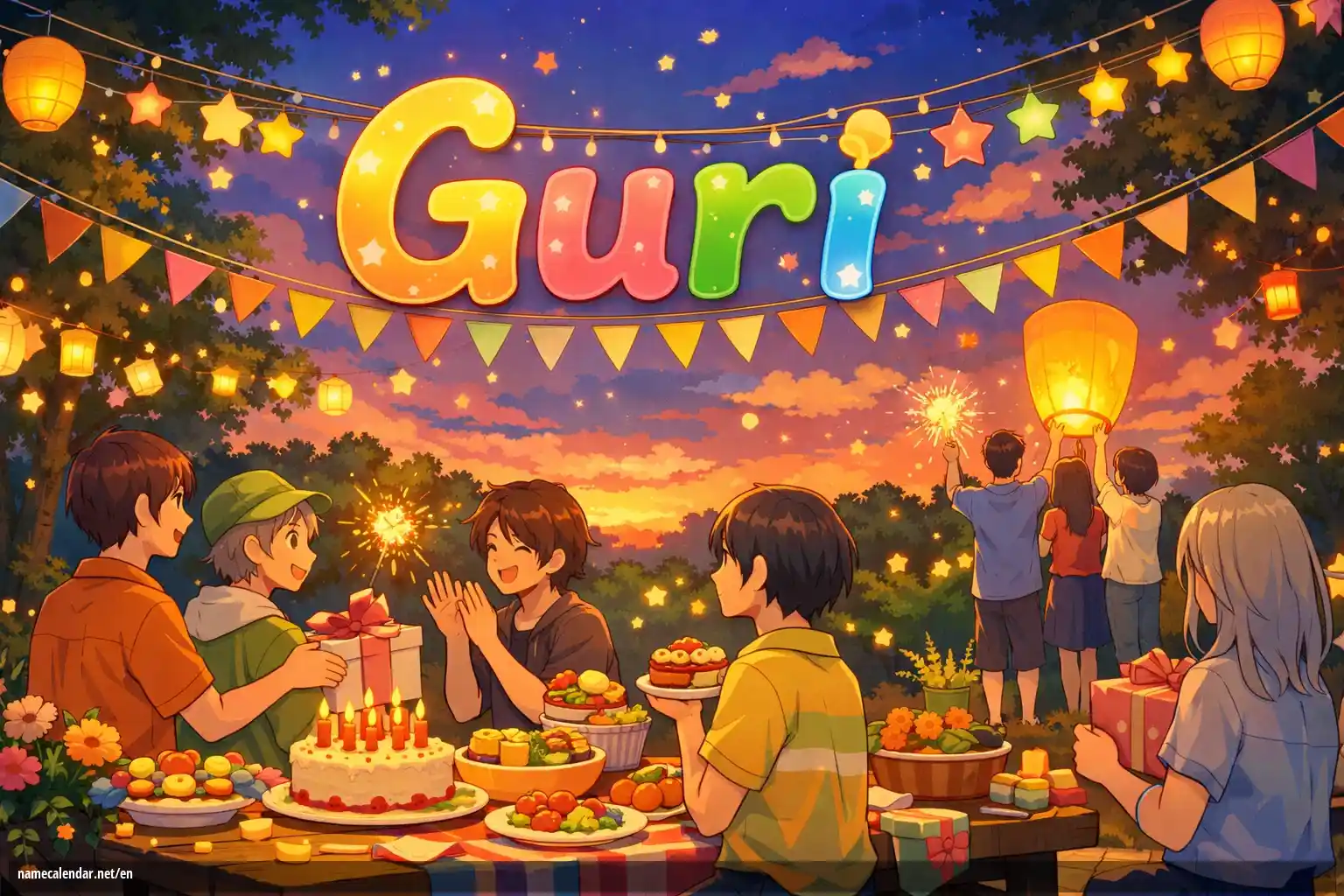 Celebration of name day and name - Guri