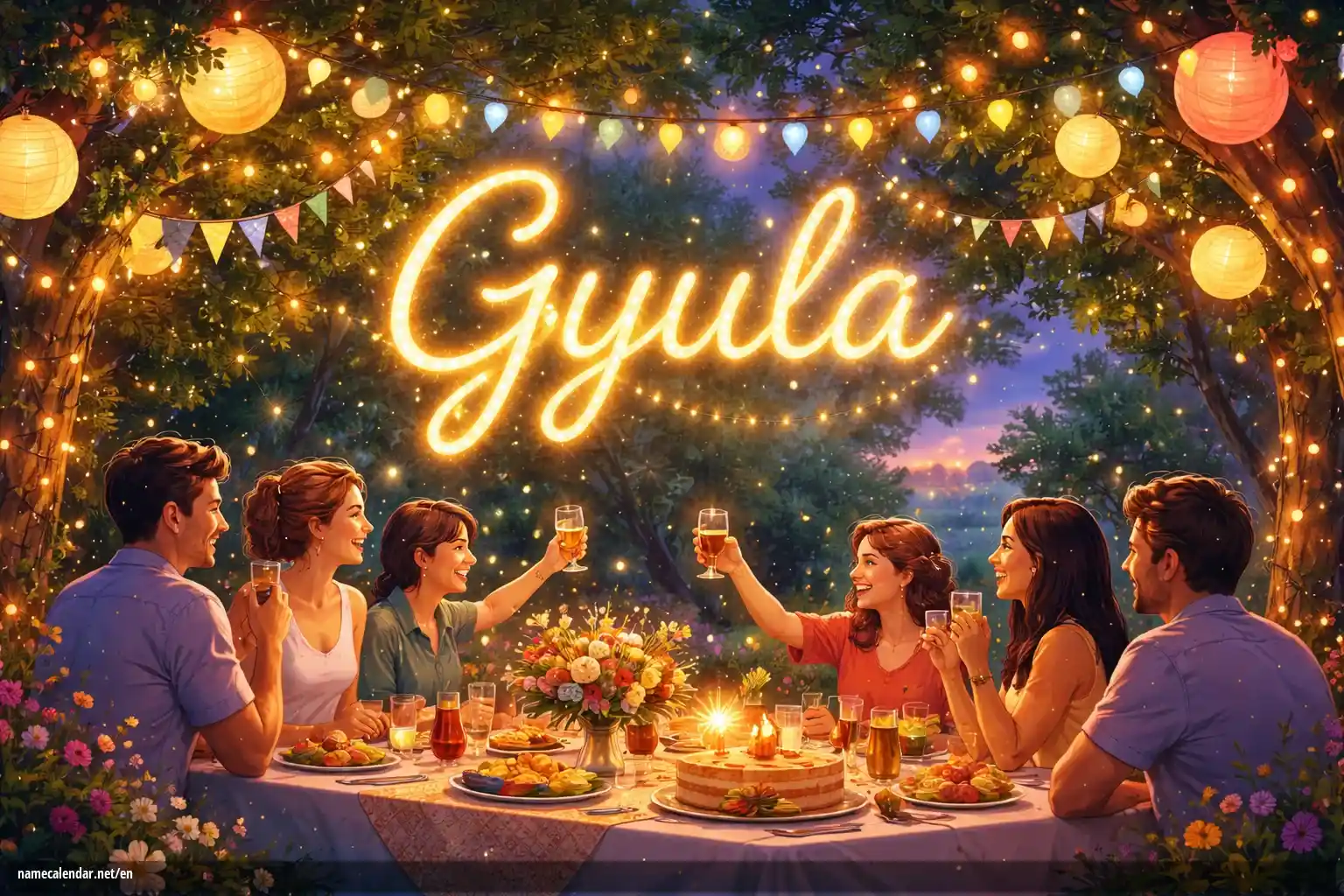 Celebration of name day and name - Gyula