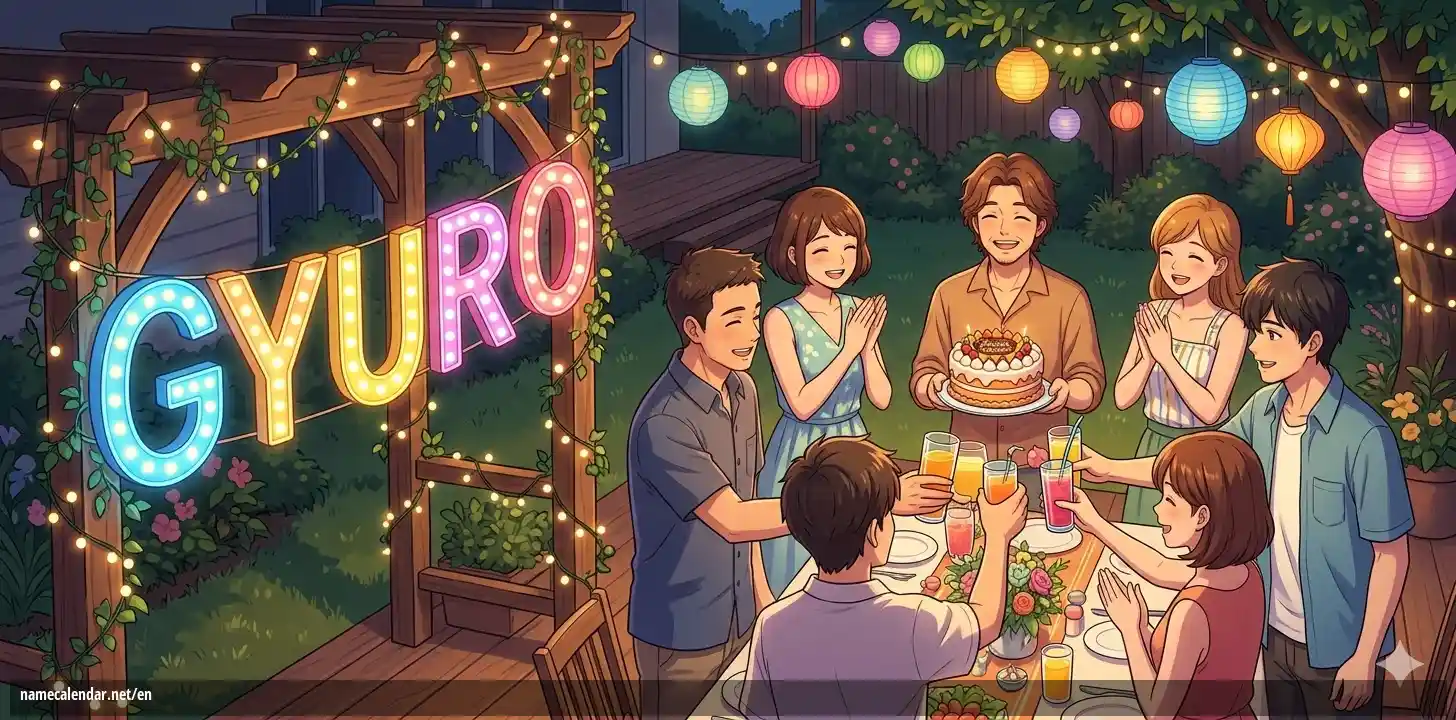 Celebration of name day and name - Gyuro