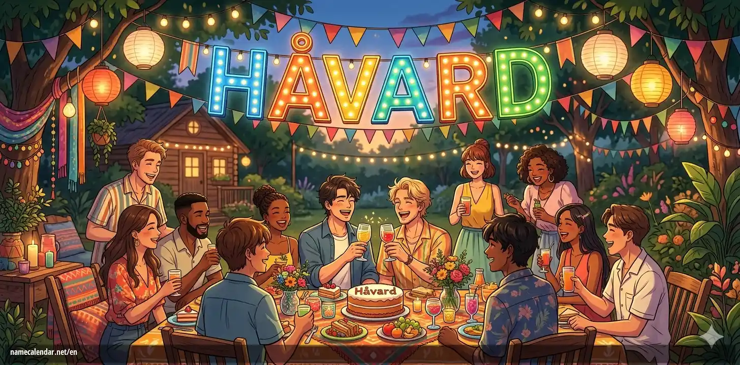 Celebration of name day and name - Håvard
